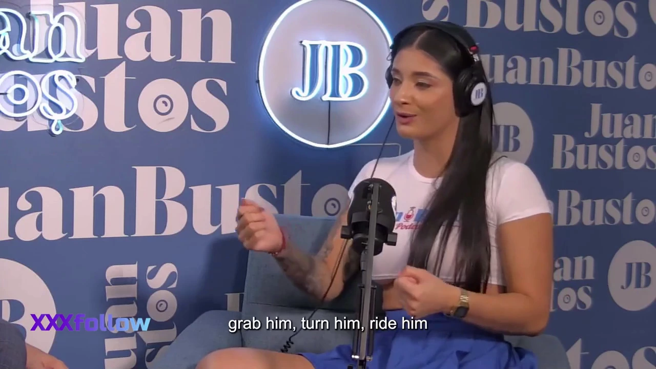 Salome Gil's tight pussy gets vigorously penetrated by the seductive dwarf Juan Bustos in a steamy podcast session porn video