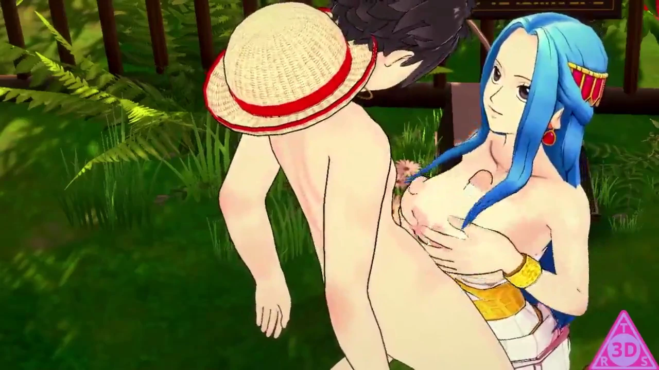 One Piece Hentai video: Rufy and Nefertari Bibi in a steamy encounter porn video