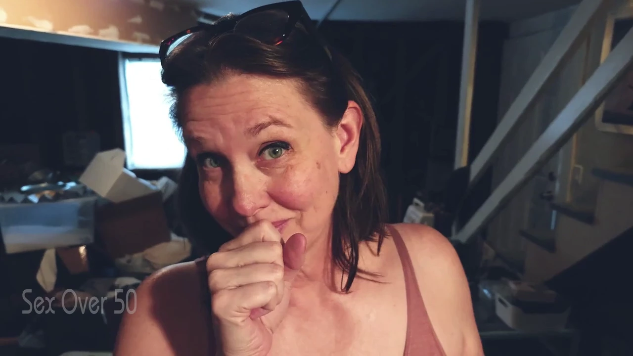 A mature woman entices a renter in her basement apartment for a sexual encounter in this explicit scene porn video